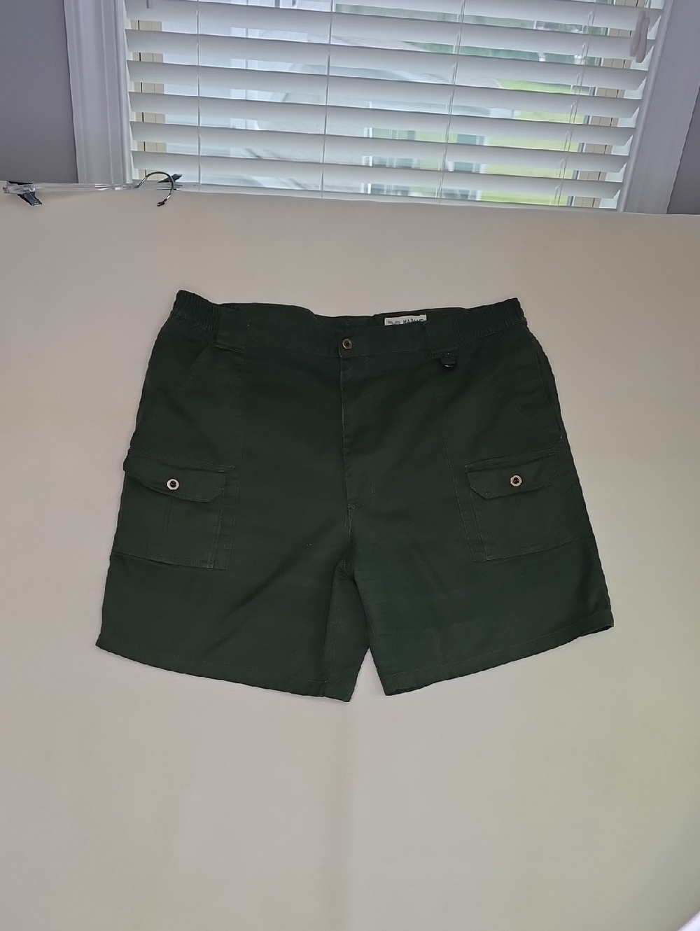 Haband Men's Shorts‎ Size 40 Forest Green Cargo Cotton